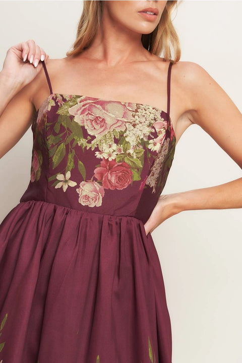 Printed Woven Ankle Dress