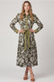 Printed Woven Midi Dress