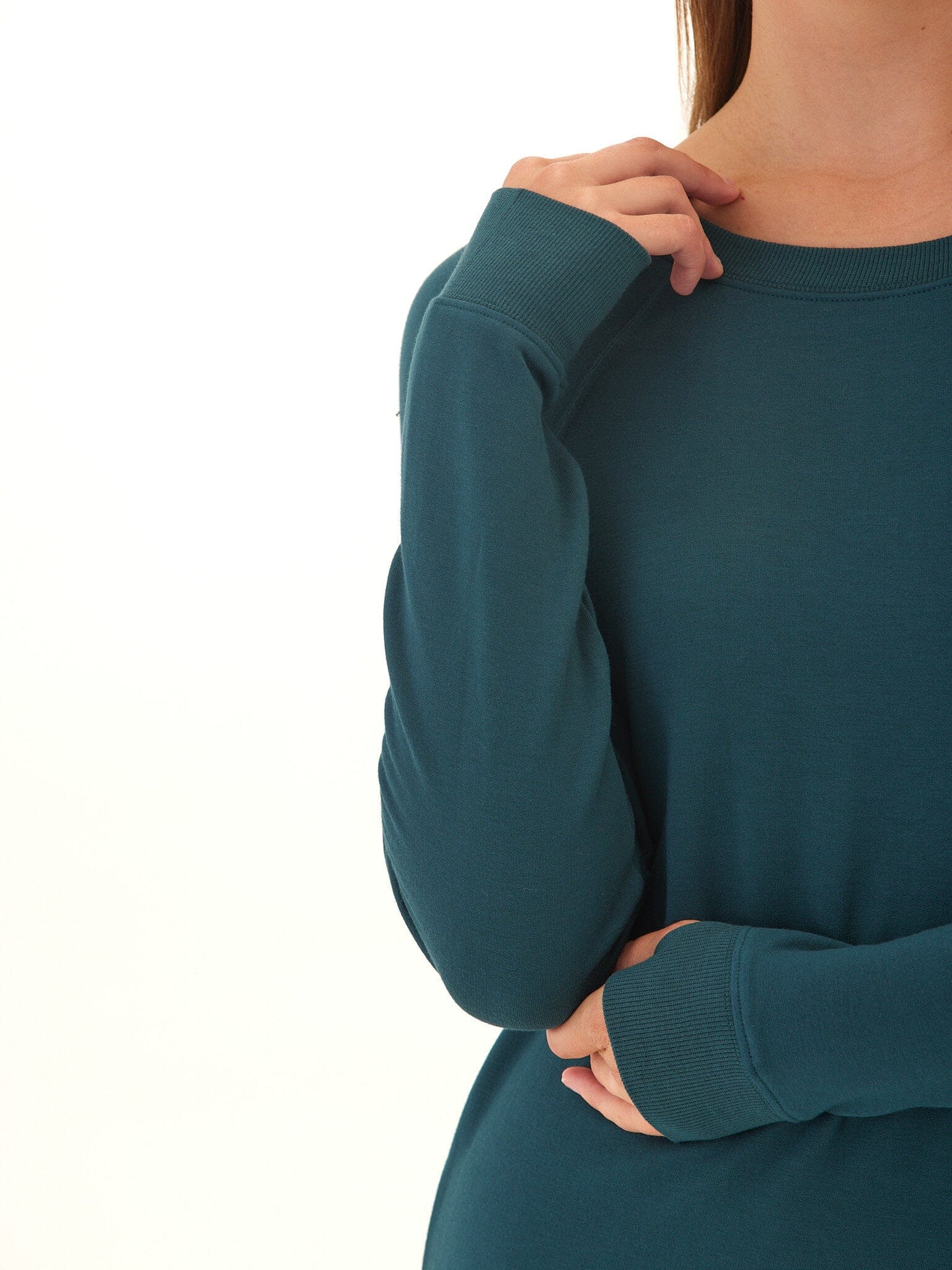 Priscilla Feather Fleece Raglan Sweatshirt