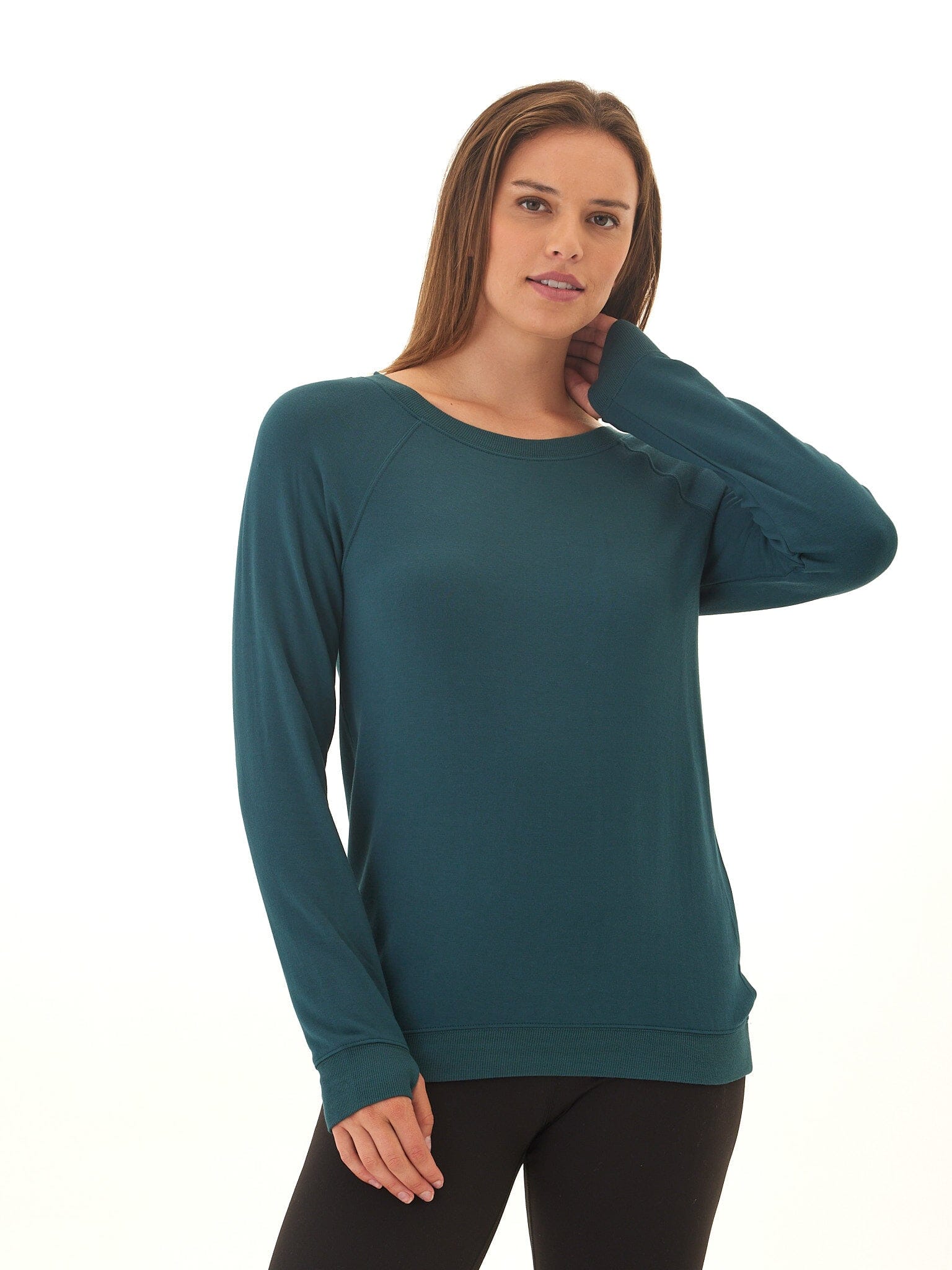 Priscilla Feather Fleece Raglan Sweatshirt