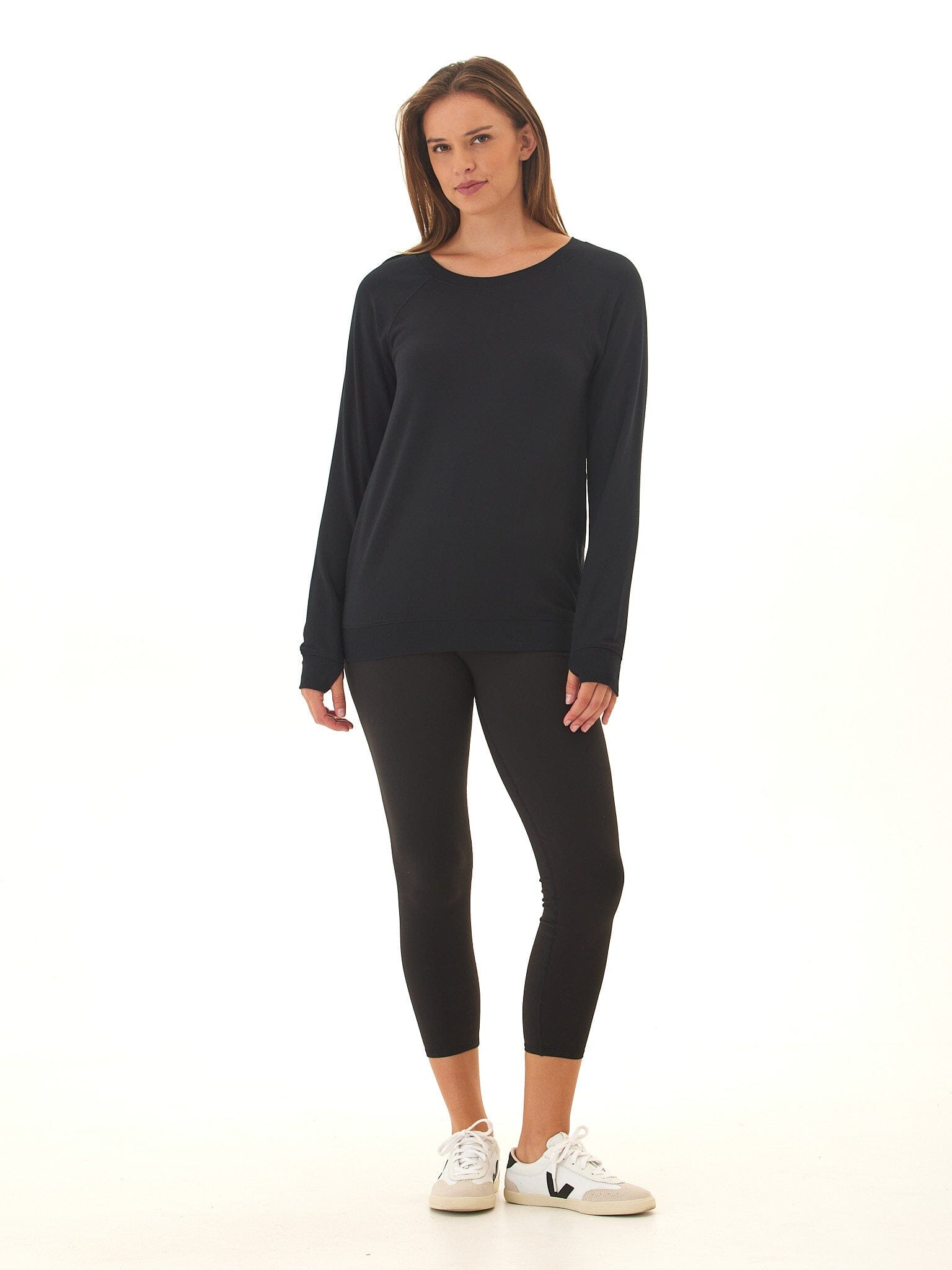 Priscilla Feather Fleece Raglan Sweatshirt