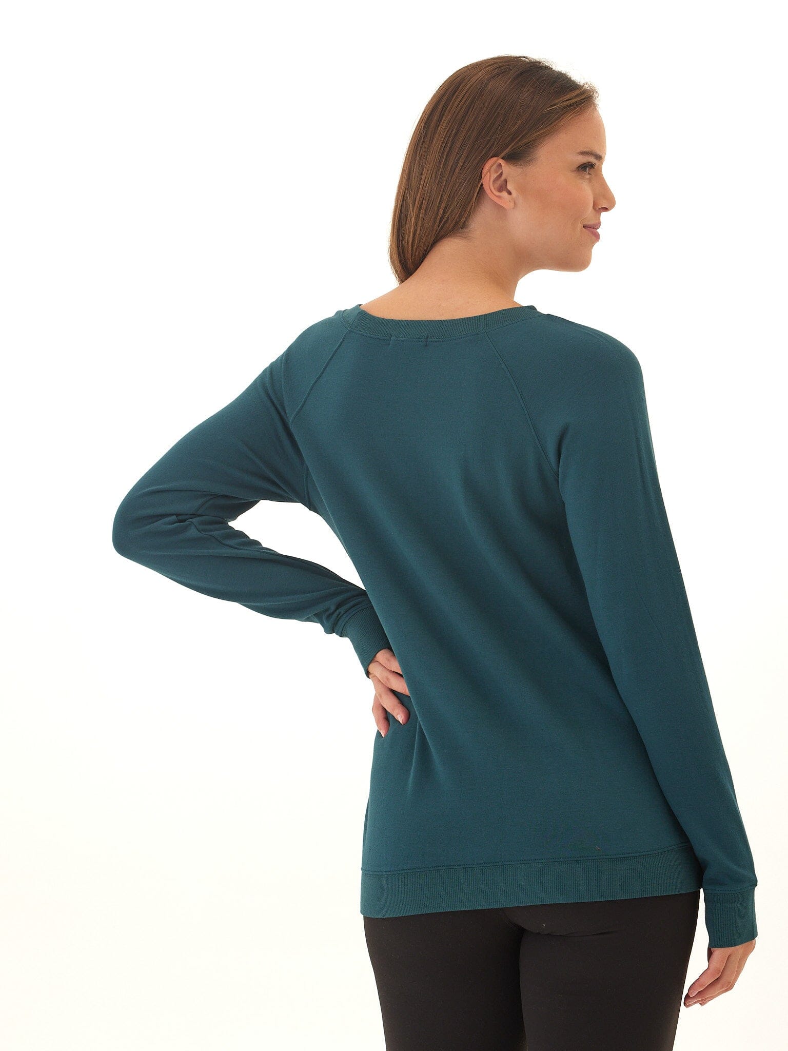 Priscilla Feather Fleece Raglan Sweatshirt