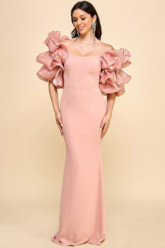 Prom,Bridesmaid Dress,Bridal,Gowns,Evening Dress Blush-Dress-Maniju-S-Urbanheer