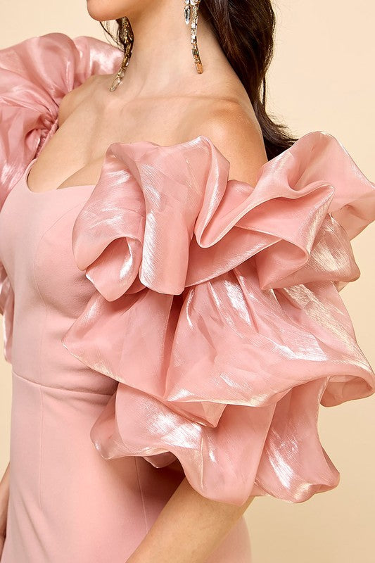 Prom,Bridesmaid Dress,Bridal,Gowns,Evening Dress Blush-Dress-Maniju-S-Urbanheer