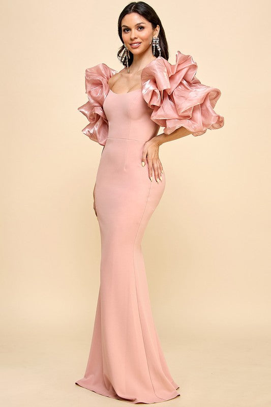 Prom,Bridesmaid Dress,Bridal,Gowns,Evening Dress Blush-Dress-Maniju-S-Urbanheer