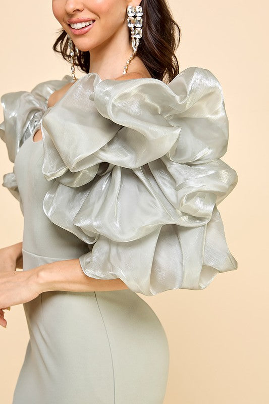 Prom,Bridesmaid Dress,Bridal,Gowns,Evening Dress Dusty Sage-Dress-Maniju-S-Urbanheer