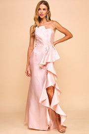 Prom,Bridesmaid Dress,Bridal,Gowns,Homecoming Dusty Blush-Dress-Maniju-S-Urbanheer