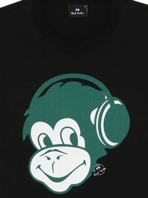 Ps By Paul Smith Monkey Headphone cotton t-shirt