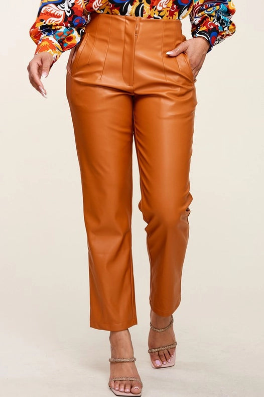 Pu Pants-Pants-One n' More Inc.-S-CAMEL-Urbanheer
