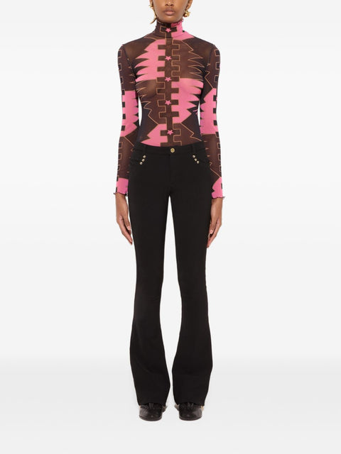 Pucci Printed high-neck top