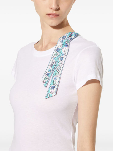 Pucci T-Shirts And Polos White-women > clothing > topwear-Pucci-L-White-Urbanheer