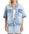 Puffy Short Sleeve Denim Jacket-Jacket-BAYEAS-S-MEDIUM-Urbanheer