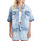 Puffy Short Sleeve Denim Jacket-Jacket-BAYEAS-S-MEDIUM-Urbanheer