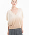 Pull col V cachemire beige clair/beige foncé femme - RIA 7B-col v femme-Studio Cashmere8-S-M-SC8-00967-beige clair/beige foncé-Urbanheer