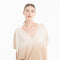 Pull col V cachemire beige clair/beige foncé femme - RIA 7B-col v femme-Studio Cashmere8-S-M-SC8-00967-beige clair/beige foncé-Urbanheer