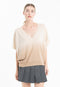 Pull col V cachemire beige clair/beige foncé femme - RIA 7B-col v femme-Studio Cashmere8-S-M-SC8-00967-beige clair/beige foncé-Urbanheer