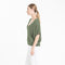 Pull col V cachemire kaki militaire femme - RIA 25-col v femme-Studio Cashmere8-S-M-SC8-01120-kaki militaire-Urbanheer