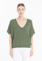 Pull col V cachemire kaki militaire femme - RIA 25-col v femme-Studio Cashmere8-S-M-SC8-01120-kaki militaire-Urbanheer