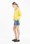 Pull col V en cachemire jaune fluo/ rose barbie femme - NAMI 23-col v femme-Studio Cashmere8-S-M-SC8-01111-jaune fluo/rose barbie-Urbanheer