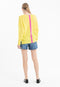 Pull col V en cachemire jaune fluo/ rose barbie femme - NAMI 23-col v femme-Studio Cashmere8-S-M-SC8-01111-jaune fluo/rose barbie-Urbanheer