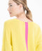 Pull col V en cachemire jaune fluo/ rose barbie femme - NAMI 23-col v femme-Studio Cashmere8-S-M-SC8-01111-jaune fluo/rose barbie-Urbanheer