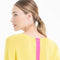 Pull col V en cachemire jaune fluo/ rose barbie femme - NAMI 23-col v femme-Studio Cashmere8-S-M-SC8-01111-jaune fluo/rose barbie-Urbanheer