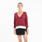 Pull col V oversize ultrafin cachemire et laine rouge/ violet/ blanc femme - KELLY 10-col v femme-Studio Cashmere8-S-M-SC8-01055-rouge/violet/blanc-Urbanheer