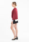 Pull col V oversize ultrafin cachemire et laine rouge/ violet/ blanc femme - KELLY 10-col v femme-Studio Cashmere8-S-M-SC8-01055-rouge/violet/blanc-Urbanheer