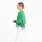 Pull col V oversize ultrafin cachemire et laine vert/ bleu marine/ gris femme - KELLY 10-col v femme-Studio Cashmere8-S-M-SC8-01051-vert/bleu marine/gris-Urbanheer