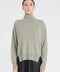 Pull col montant cachemire kaki taupe chiné femme - ZAYA 13-col montant femme-Studio Cashmere8-S-M-SC8-00509-kaki taupe chiné-Urbanheer