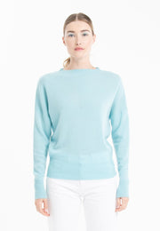 Pull col rond en cachemire turquoise femme - RIA 2-col rond femme-Studio Cashmere8-S-M-SC8-01081-turquoise-Urbanheer