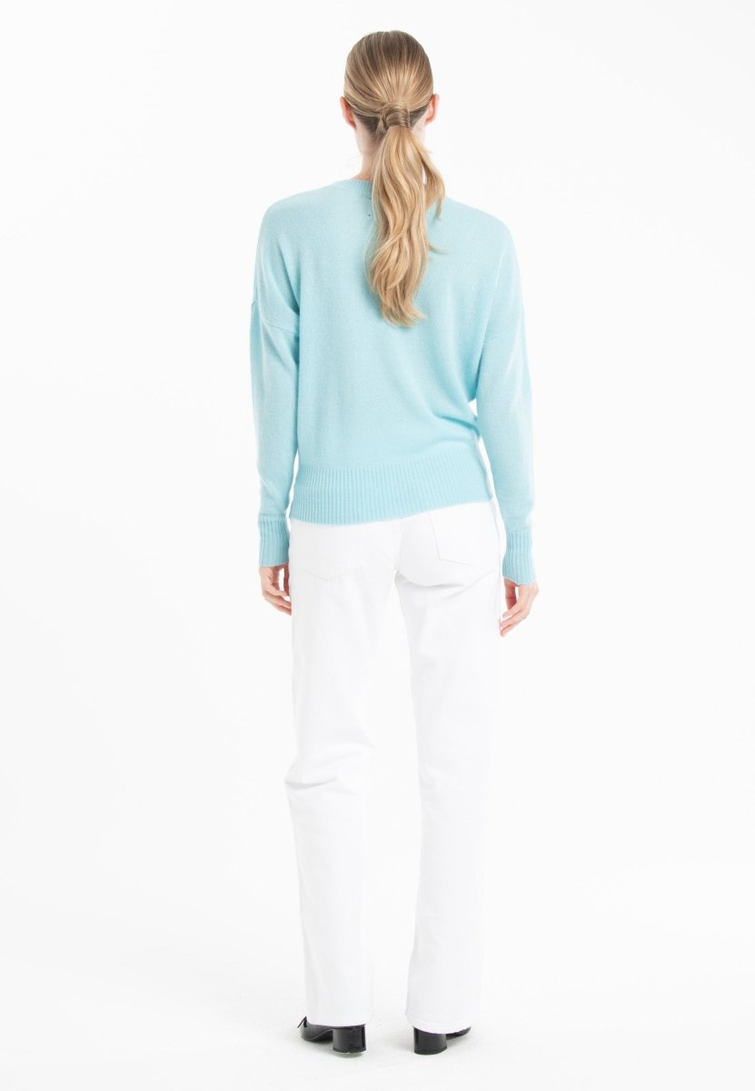 Pull col rond en cachemire turquoise femme - RIA 2-col rond femme-Studio Cashmere8-S-M-SC8-01081-turquoise-Urbanheer