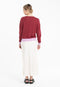 Pull col rond oversize ultrafin cachemire et laine rouge/ lavande femme - KELLY 3-col rond femme-Studio Cashmere8-S-M-SC8-01036-rouge/lavande-Urbanheer