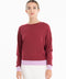Pull col rond oversize ultrafin cachemire et laine rouge/ lavande femme - KELLY 3-col rond femme-Studio Cashmere8-S-M-SC8-01036-rouge/lavande-Urbanheer