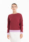 Pull col rond oversize ultrafin cachemire et laine rouge/ lavande femme - KELLY 3-col rond femme-Studio Cashmere8-S-M-SC8-01036-rouge/lavande-Urbanheer