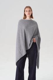 Pure Cashmere Travel Wrap - Grey-scarfs-Pissenlit-Grey-Urbanheer