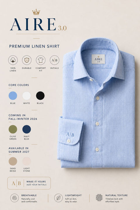 Pure Linen Comfort Fit Tailored Shirt