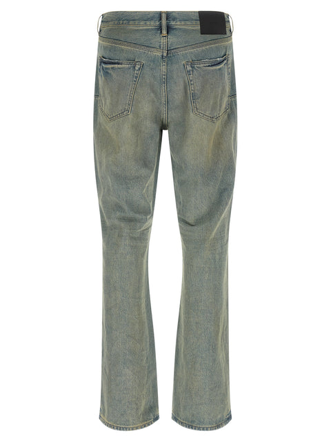 Purple P026 Dirty Fade Rip Boot Jeans