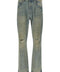 Purple P026 Dirty Fade Rip Boot Jeans