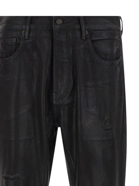 Purple P026 Rinsed Foil Boot Jeans