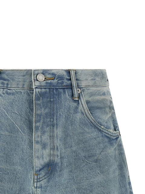 Purple P070 Vintage Dust Bowl Bermuda Shorts