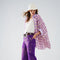 Purple Wide Leg Jeans with Metallic Finish in Gold-Jeans-Q2-XS-Purple-Urbanheer