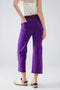 Purple Wide Leg Jeans with Metallic Finish in Gold-Jeans-Q2-XS-Purple-Urbanheer