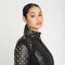 Pyramid Stud Mesh Moto Jacket Jls Black-Jacket-Blanc Noir-XS-Black-Urbanheer