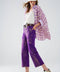Q2 - Purple Wide Leg Jeans With Metallic Finish In Gold-Fashion-Q2-Purple-Large-Urbanheer