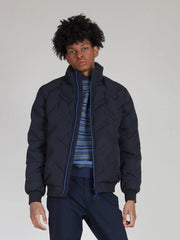 Quilted Baseball Jacket-Jacket-Point Zero-S-Black-Urbanheer