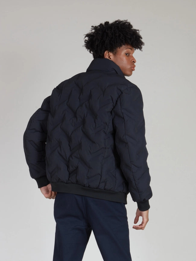 Quilted Baseball Jacket-Jacket-Point Zero-S-Black-Urbanheer
