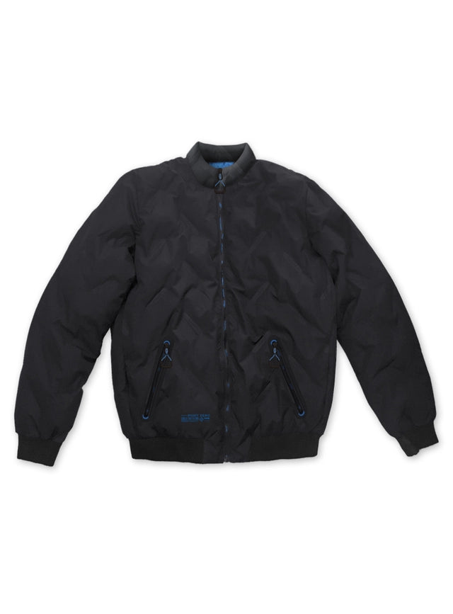 Quilted Baseball Jacket-Jacket-Point Zero-S-Black-Urbanheer