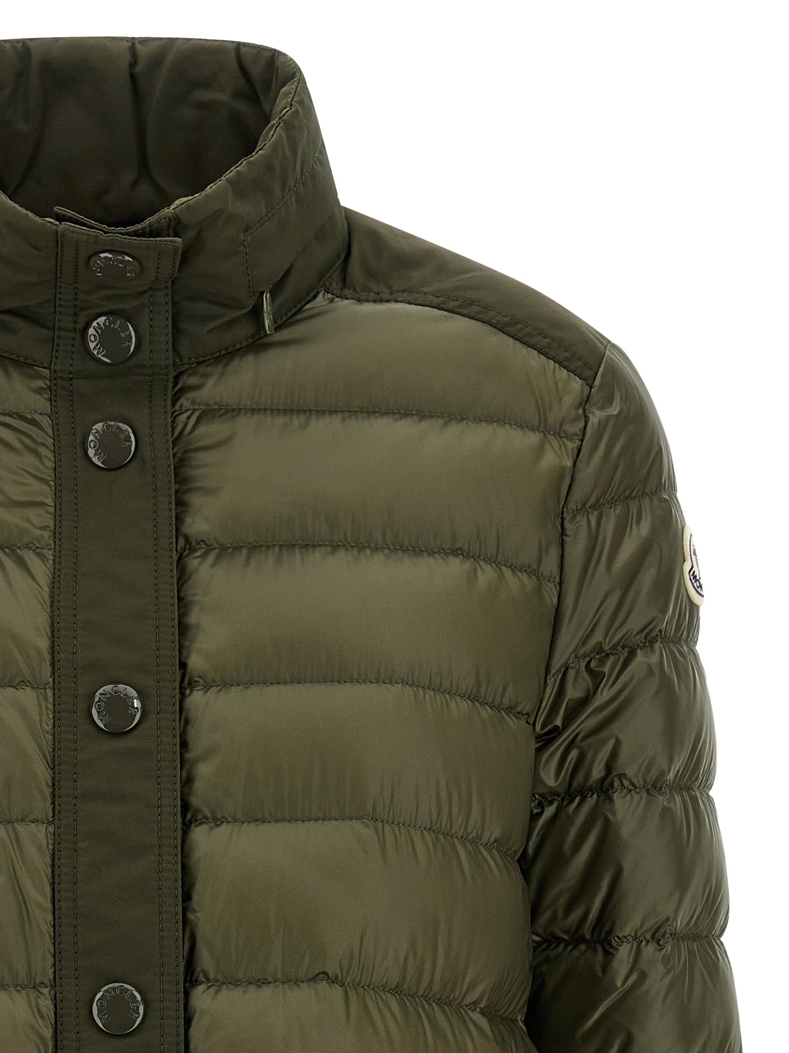 Quilted Goose Down Jacket with Water-Repellent Details