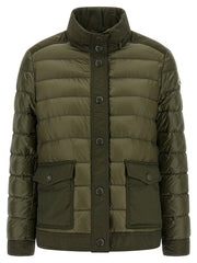 Quilted Goose Down Jacket with Water-Repellent Details